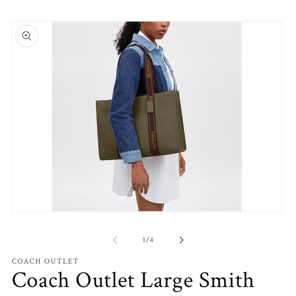Coach Olive and Brown Tote Bag - Picture 9 of 9